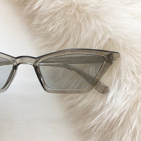 [ new ] Skinny Vintage Cat-Eye Sunglasses - Picture 3 of 4